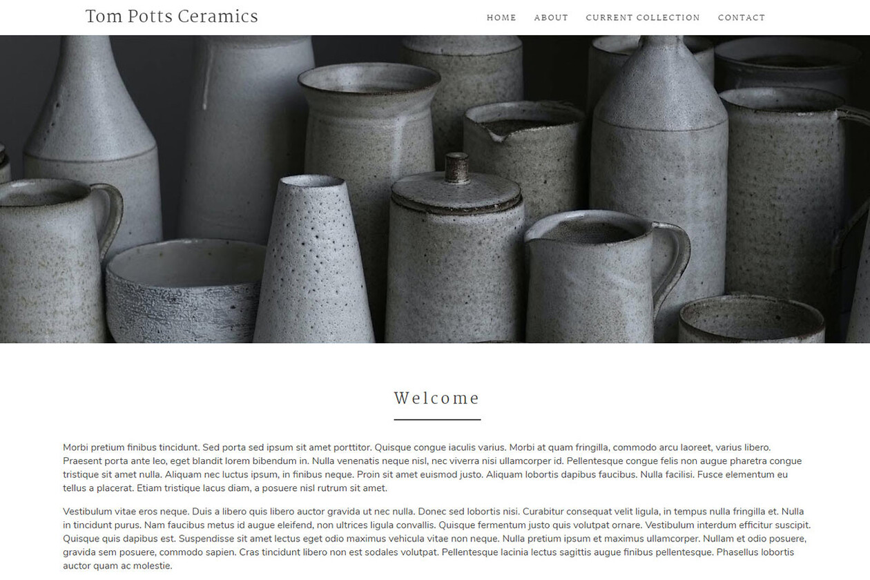 Artisan pottery ceramics websites