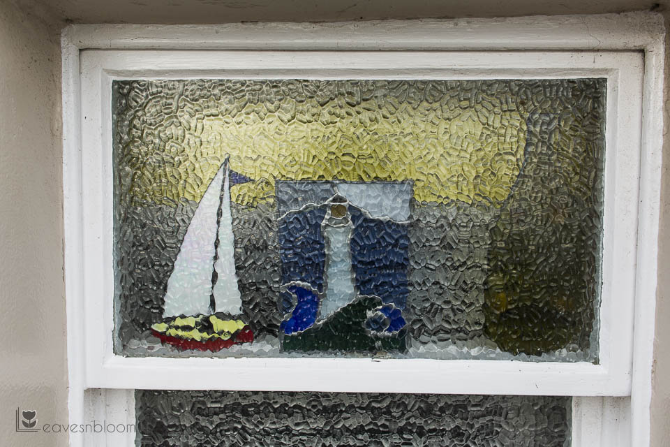 boat in glass window
