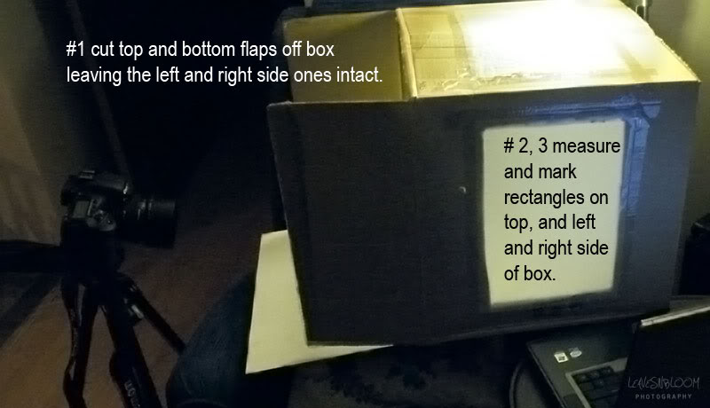 how to make a cardboard light box